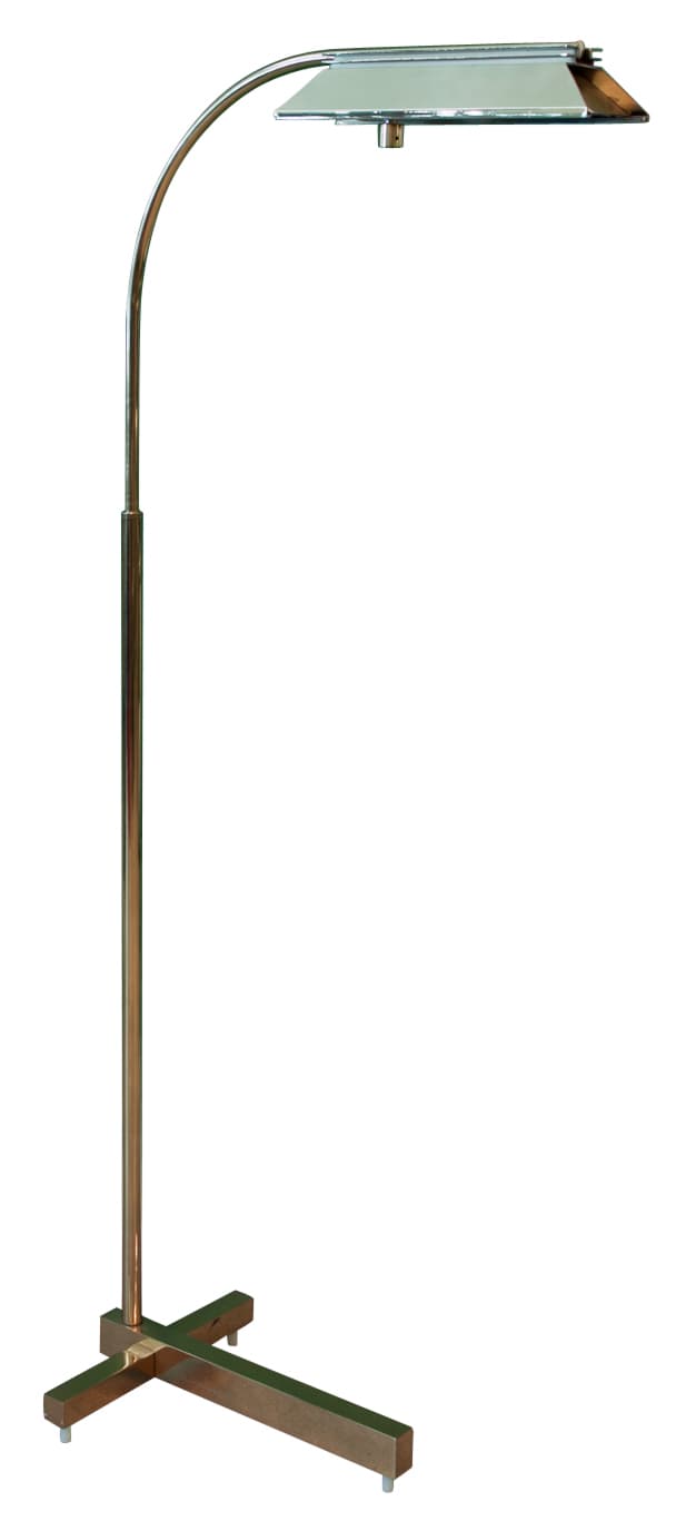 Sold - Casella Floor Lamp Mid Century Modern in Brass Finish - Rubbish Interiors Inc.