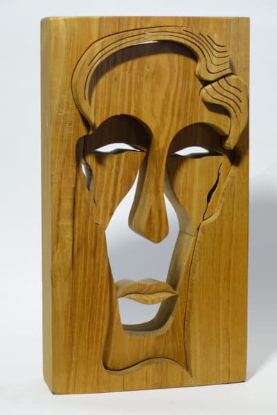 Sold - Carved Wooden Sculpture, George Mullen - 9382 - Rubbish Interiors Inc.