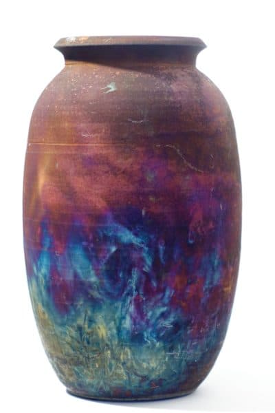 Sold - Large Raku Vessel - Rubbish Interiors Inc.