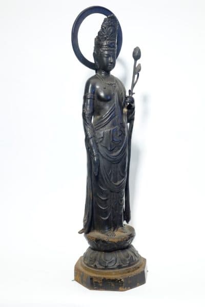 Sold - Cast Iron Quinn-Yin Sculpture - 9712 - Rubbish Interiors Inc.