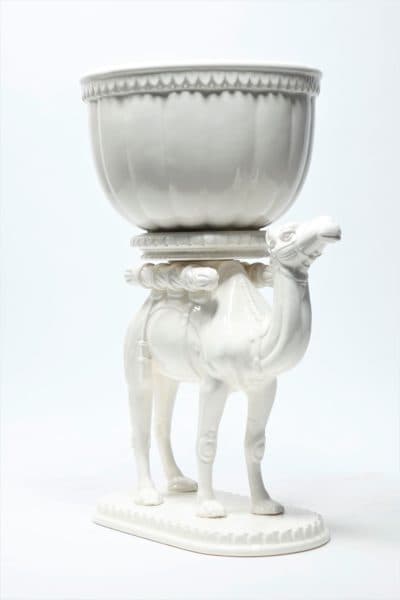 Sold - "Fitz and Floyd" Japanese Porcelain Camel Cachepot - 9555 - Rubbish Interiors Inc.