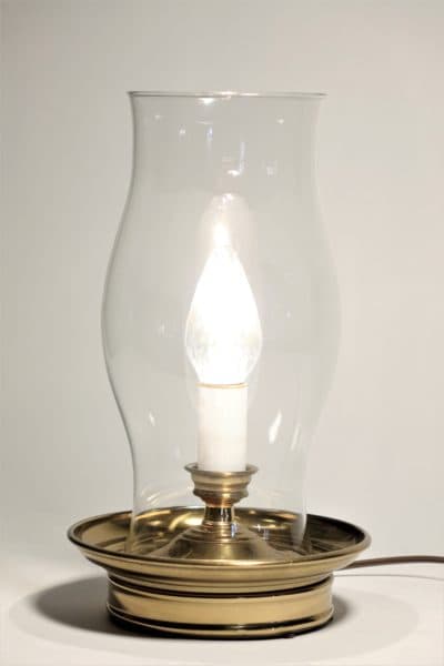 Lighting - Brass Hurricane Candle Lamp, Electric - 7831 - Rubbish Interiors Inc.