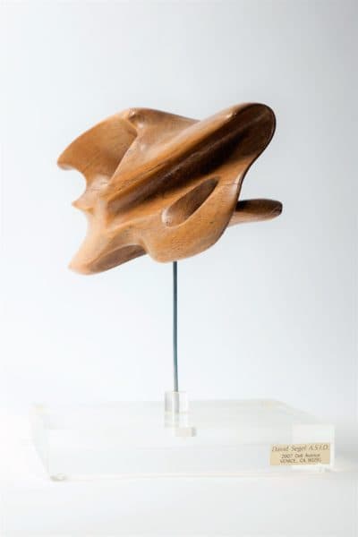Sold - David Segel Abstract Wood Sculpture, California Artist - 9694 - Rubbish Interiors Inc.