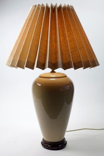 Sold - Cracked Glaze Lamp - Rubbish Interiors Inc.