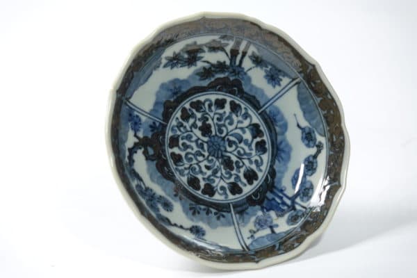 Sold - Antique Asian Blue & White Dish - 7587 - Rubbish Interiors Inc.