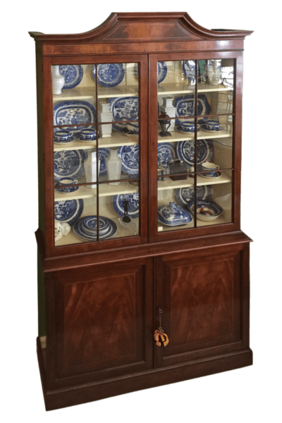 Sold - BAKER Georgian Style China Cupboard - 7729 - Rubbish Interiors Inc.