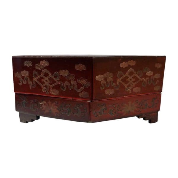 Accessories - Chinese Hexagonal Lidded Box Mid-20th Century - Rubbish Interiors Inc.