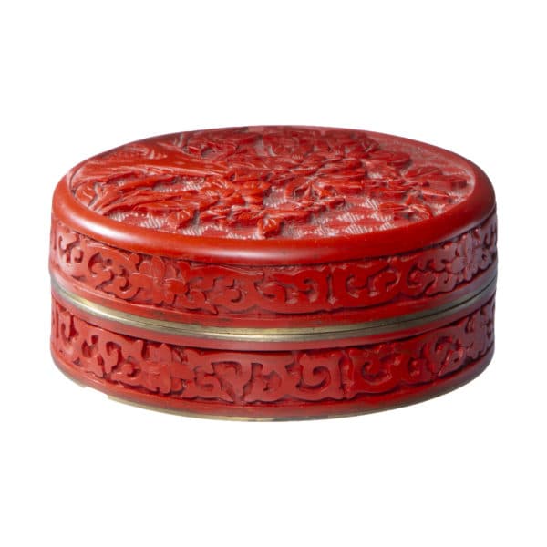- Cinnabar Asian Red Box - Rubbish Interiors Inc.