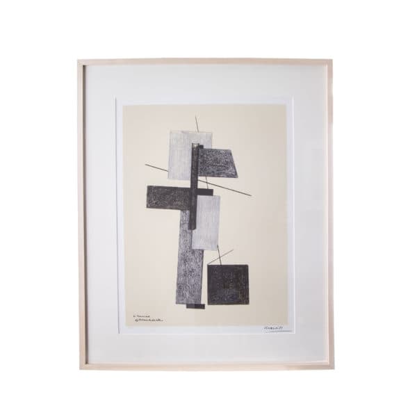 Art, Sold - Abstract Print by Legos Kassak 10763 - Rubbish Interiors Inc.