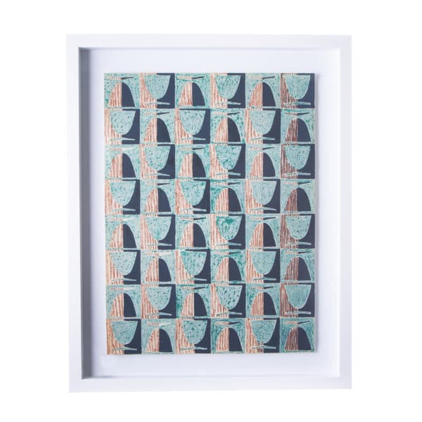 Art, Sold - Geometric Lithograph By DJ Snyder 10437 - Rubbish Interiors Inc.