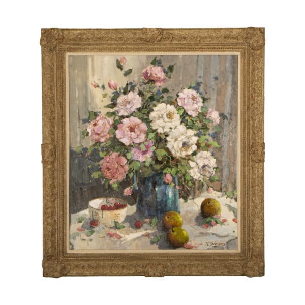 Art - Large Floral Still life, By R. Sievers - Rubbish Interiors Inc.