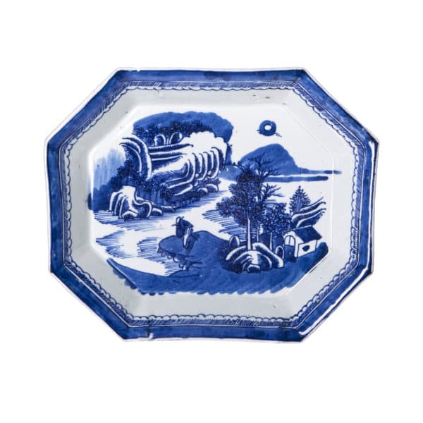 Accessories - Pair of Blue and White18th/19th Century Ceramic Asian Plates 10152 - Rubbish Interiors Inc.