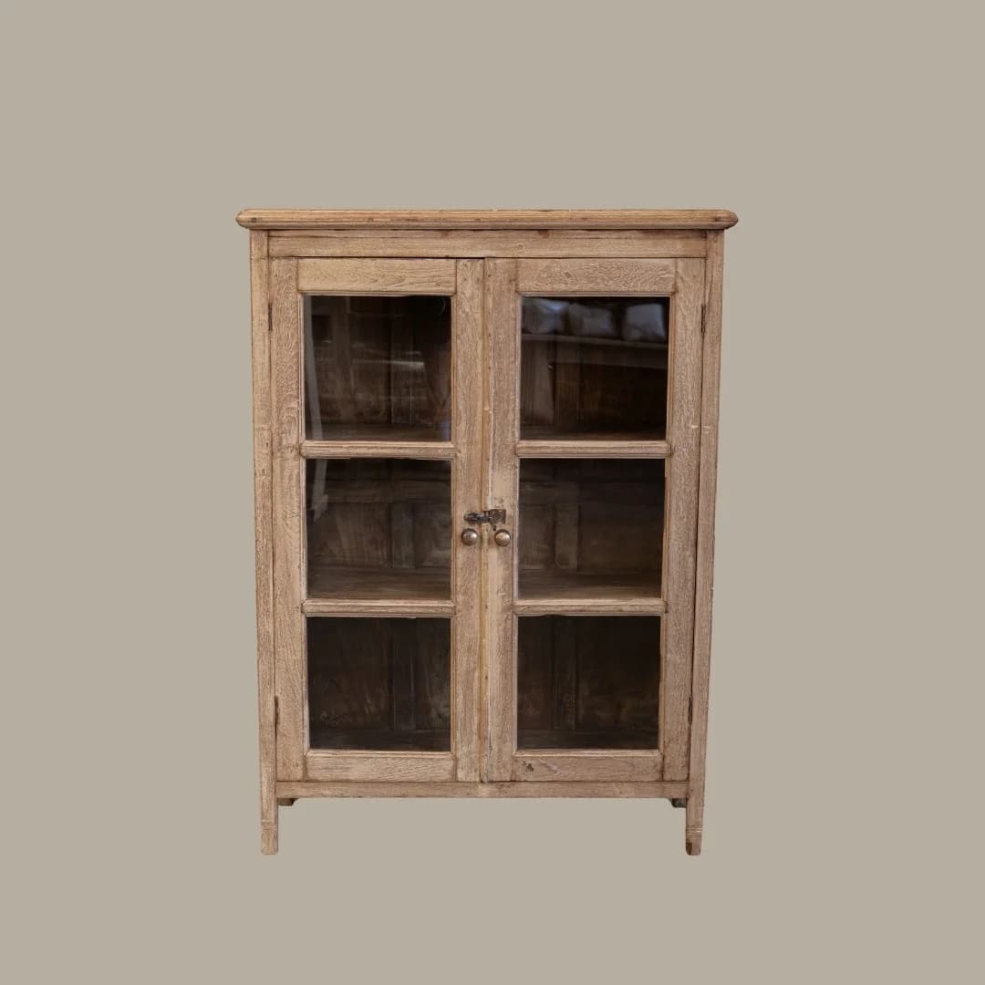 Bleached Glass Cabinet #138