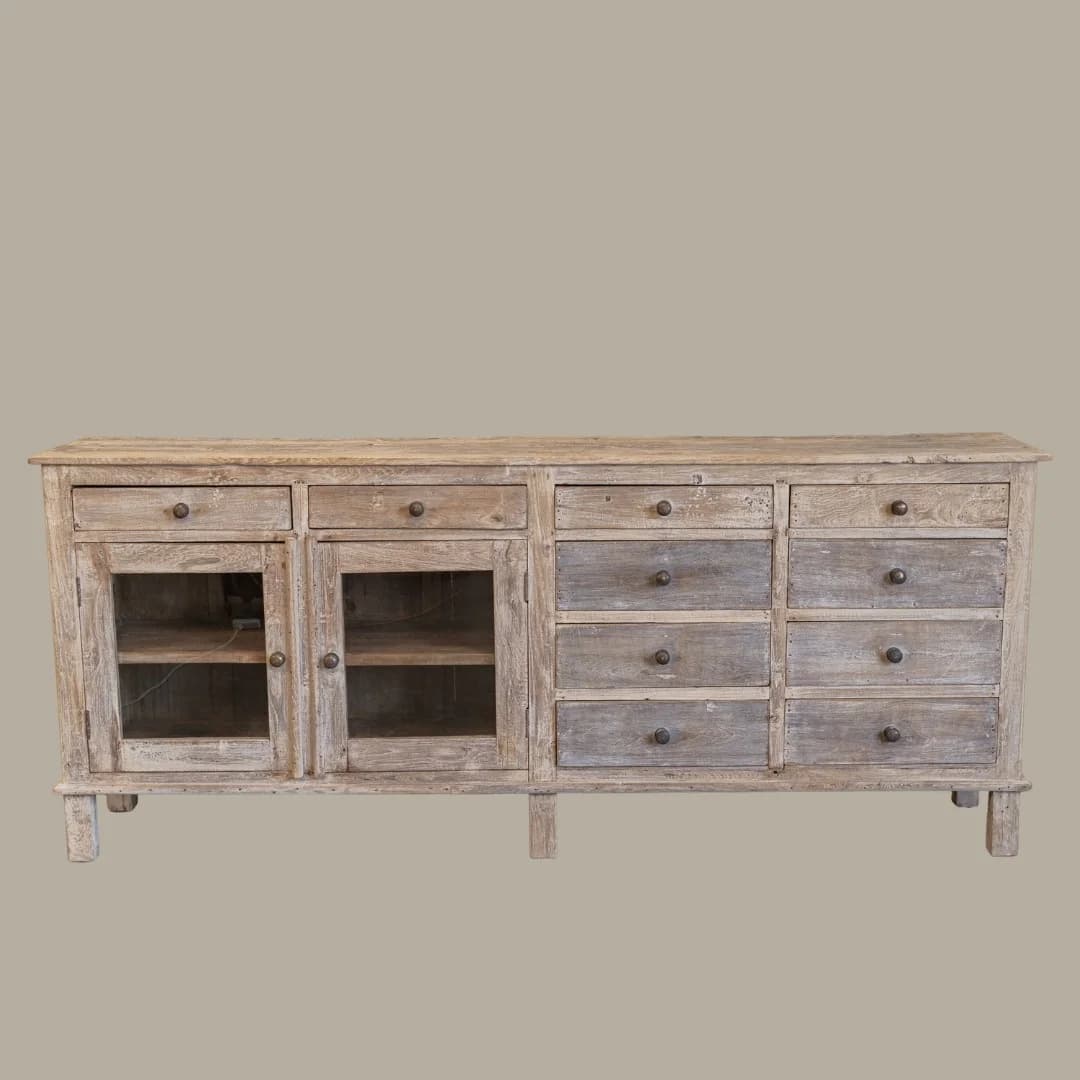 Bleached Drawer Cabinet #112