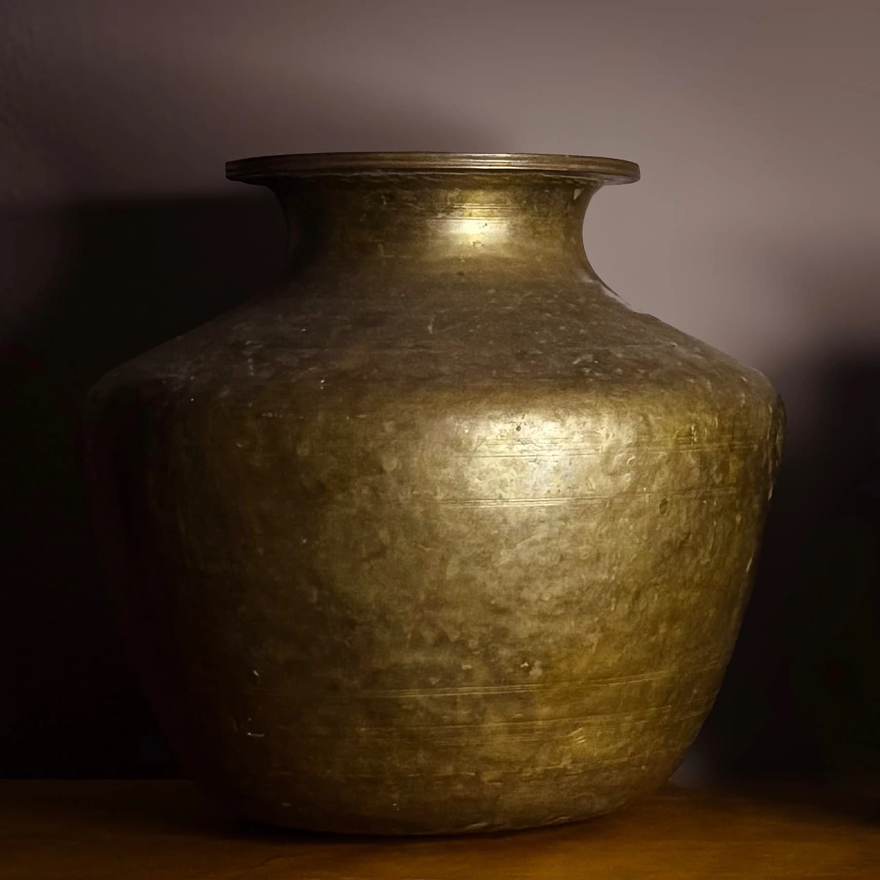 Large Vintage Chinese Brass Jug