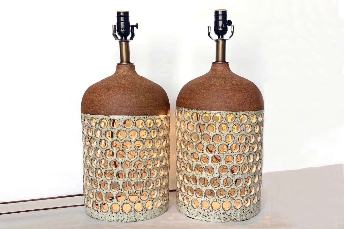 Heather Levine Ceramic Lamps