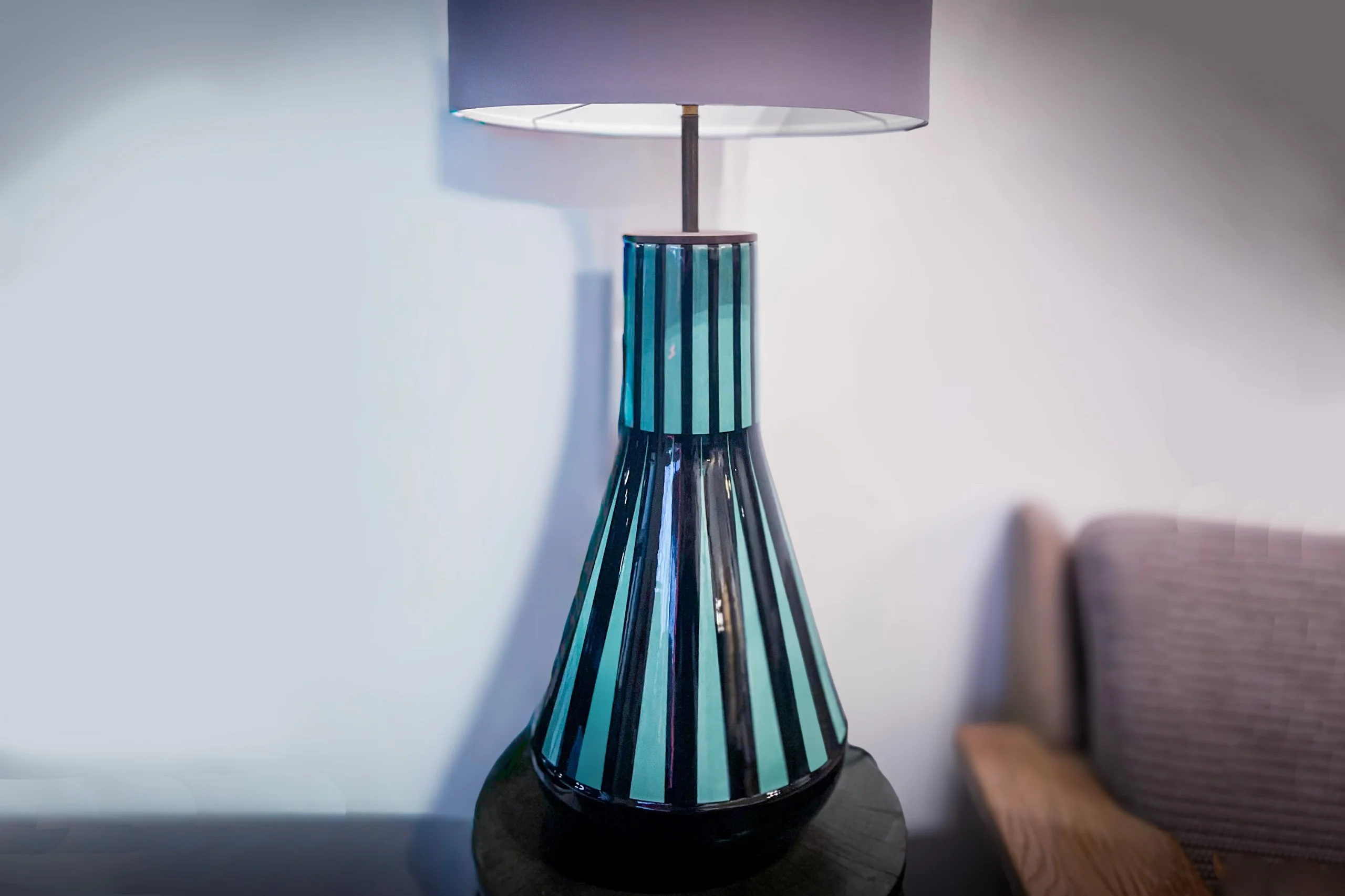 Hedwig Bollhagen Ceramic Stripe Vase Lamp