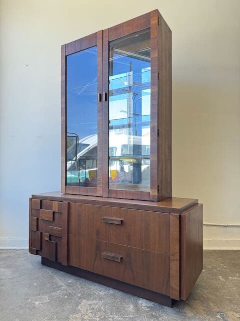 Brutalist Lane Furn. Display Cabinet
