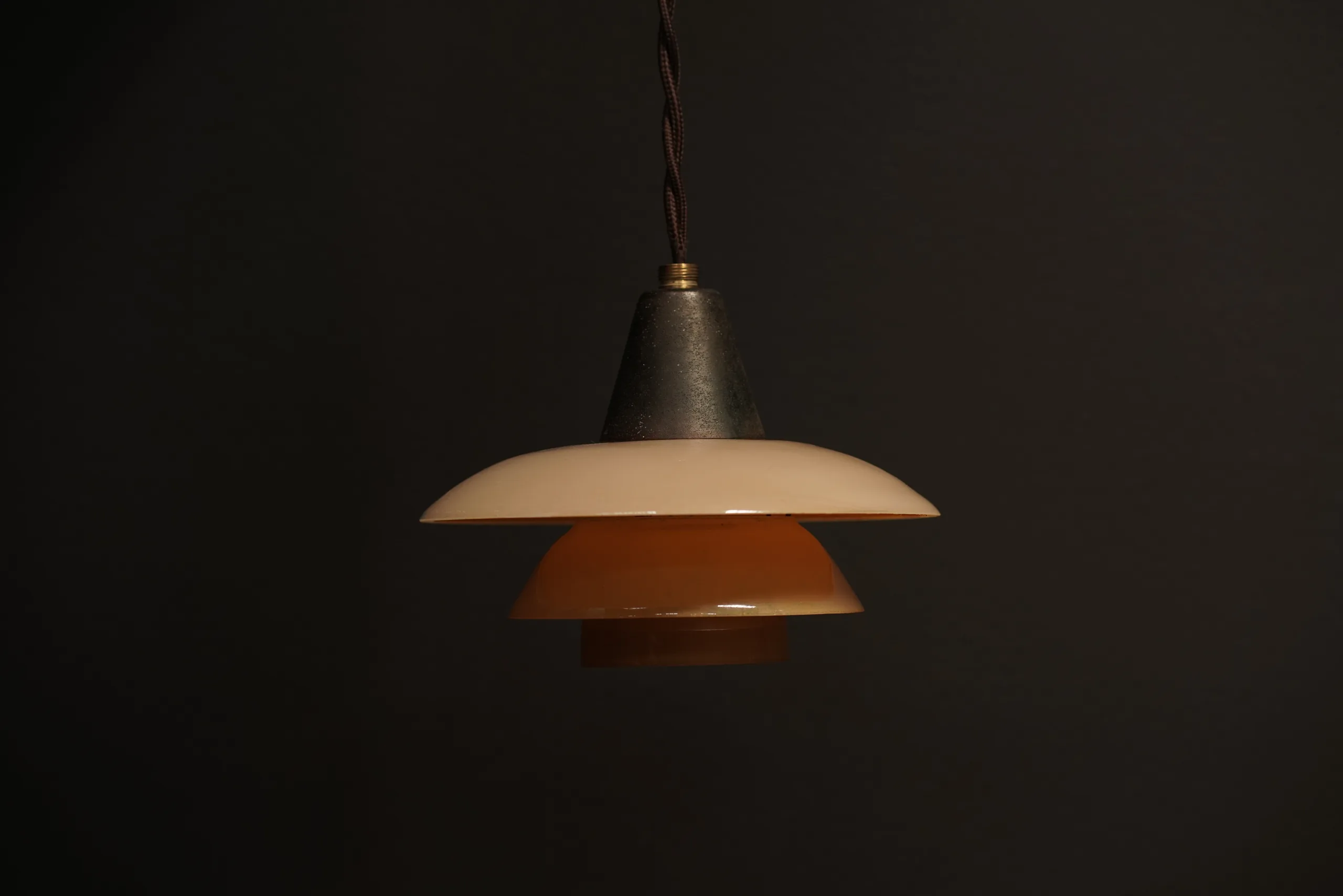 Poul Henningsen Petite Amber Pendant, Model 1/1