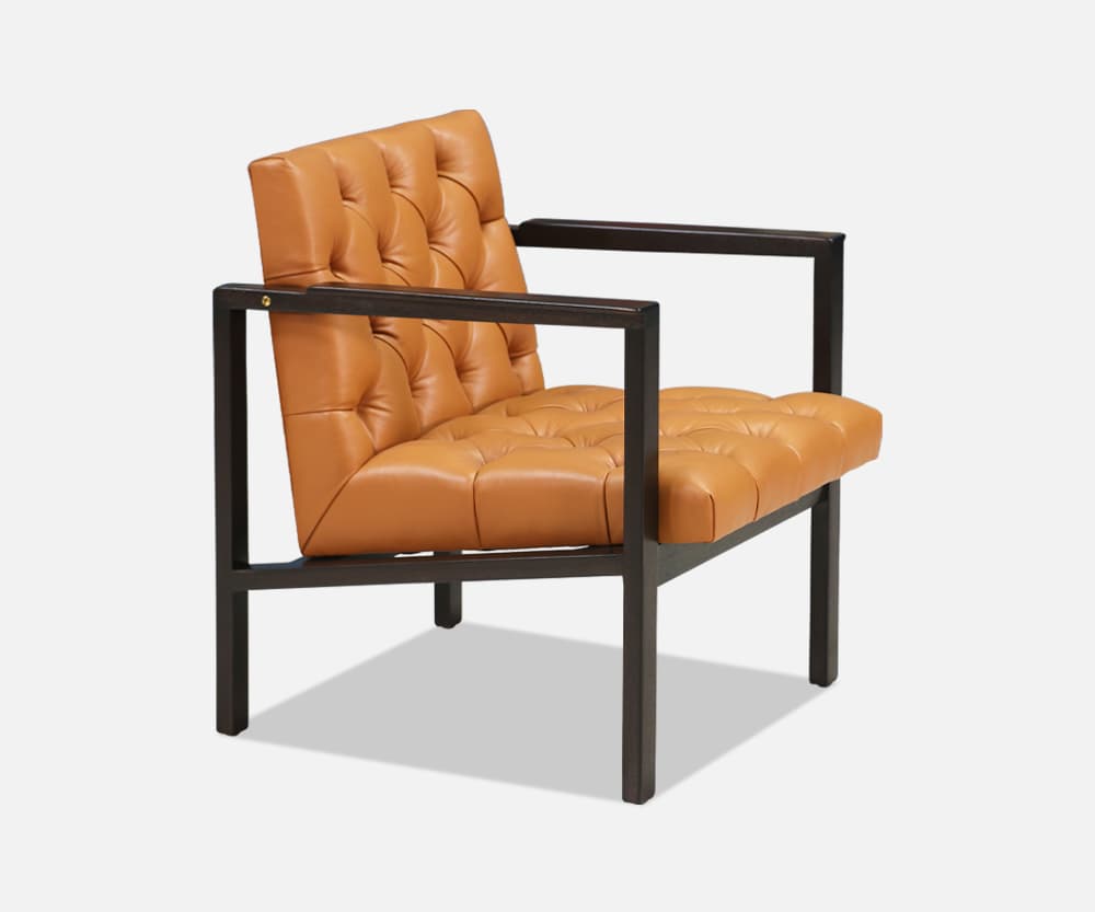 Edward J. Wormley Tufted Lounge Chair for Dunbar
