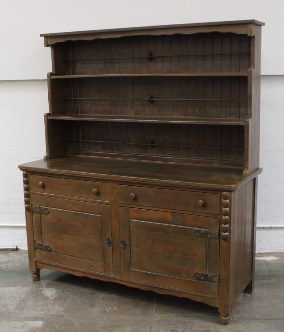 48023. Rare Early Monterey Large Scale Farmhouse Hutch