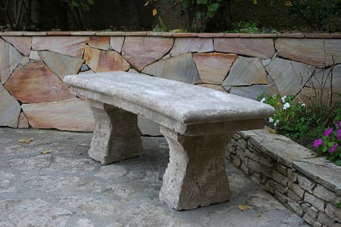LIMESTONE BENCH FLORENTIN 120 CURVED