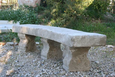 LIMESTONE BENCH MAS 180 CURVED REF: BE.P014