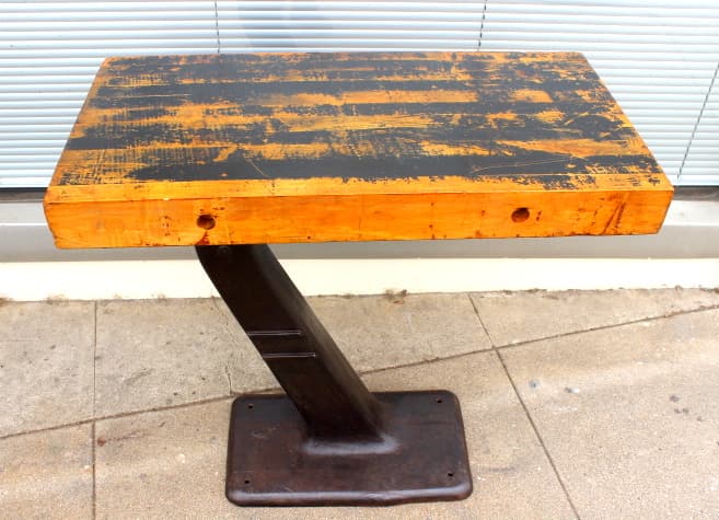 Amazing Old Industrial Console Table