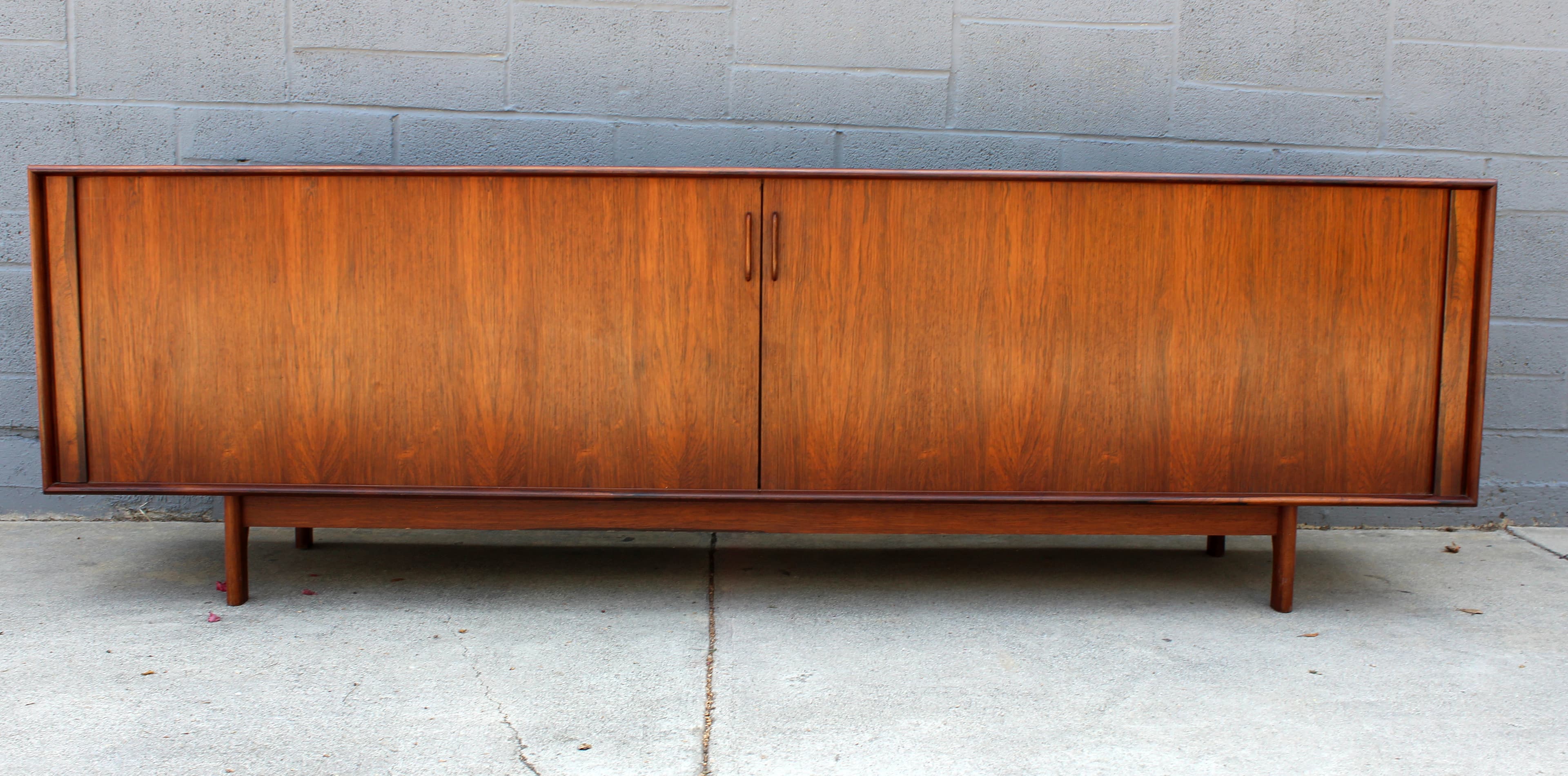 Rosewood Credenza withTambour Doors