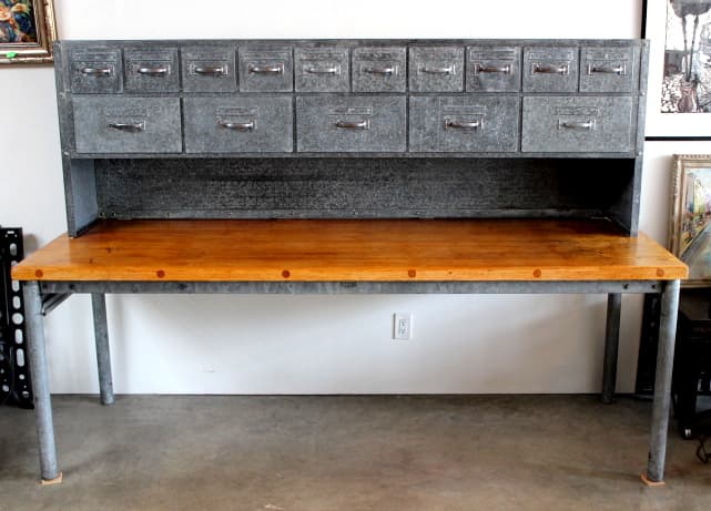 Vintage Pastry Table with Storage
