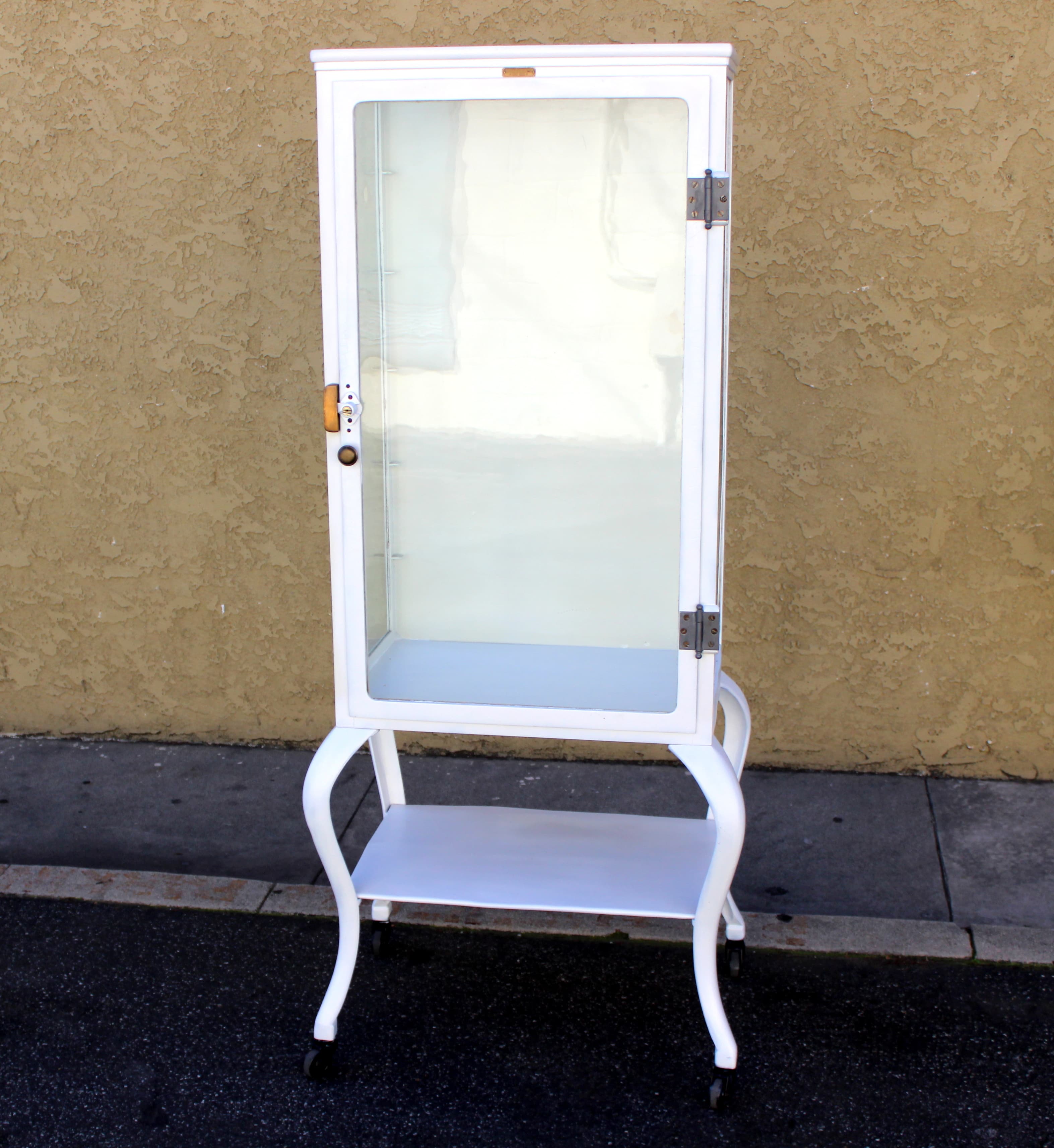 Large Antique Medical Cabinet