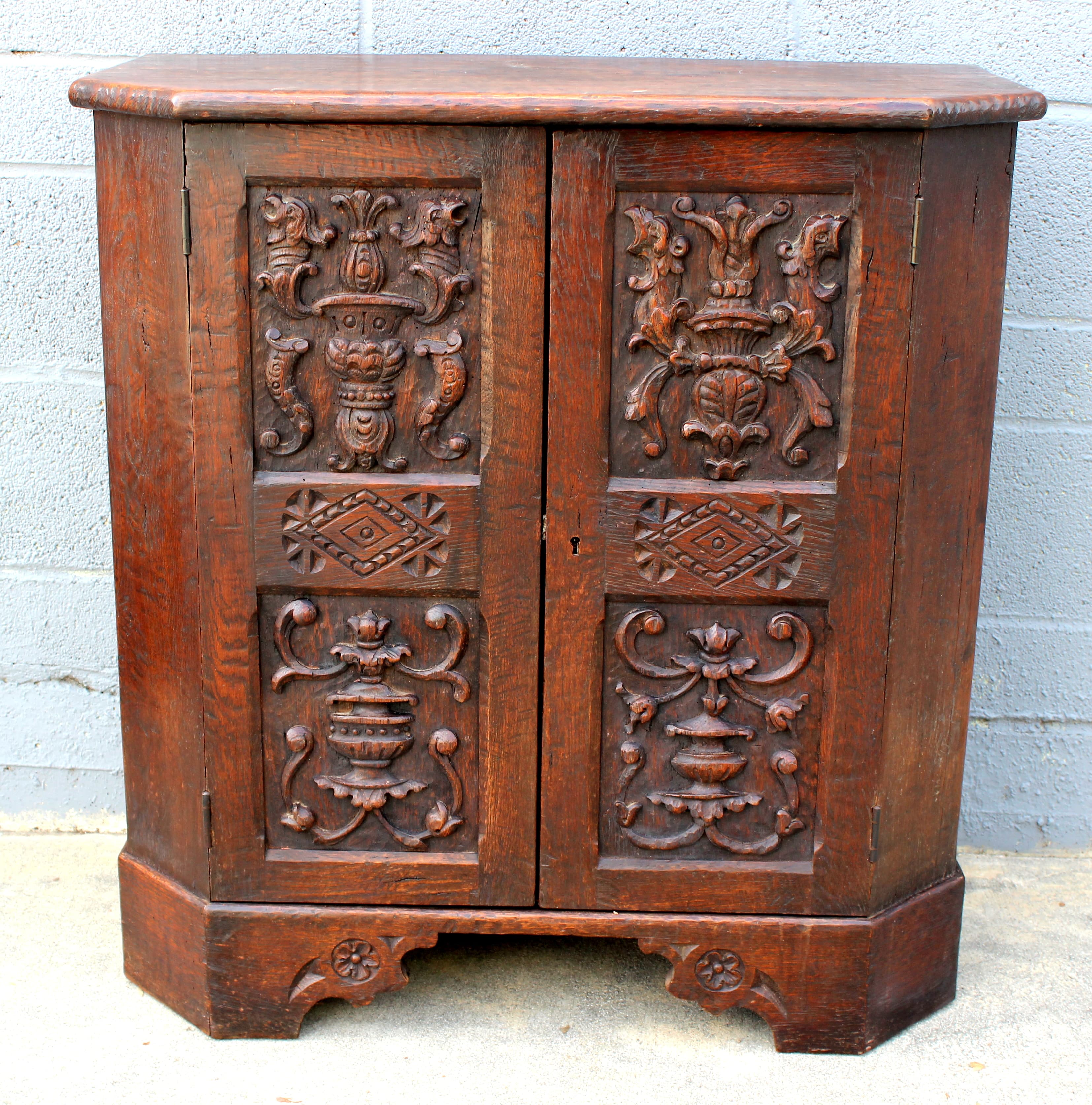 Marshall Laird hand hewn side cabinet
