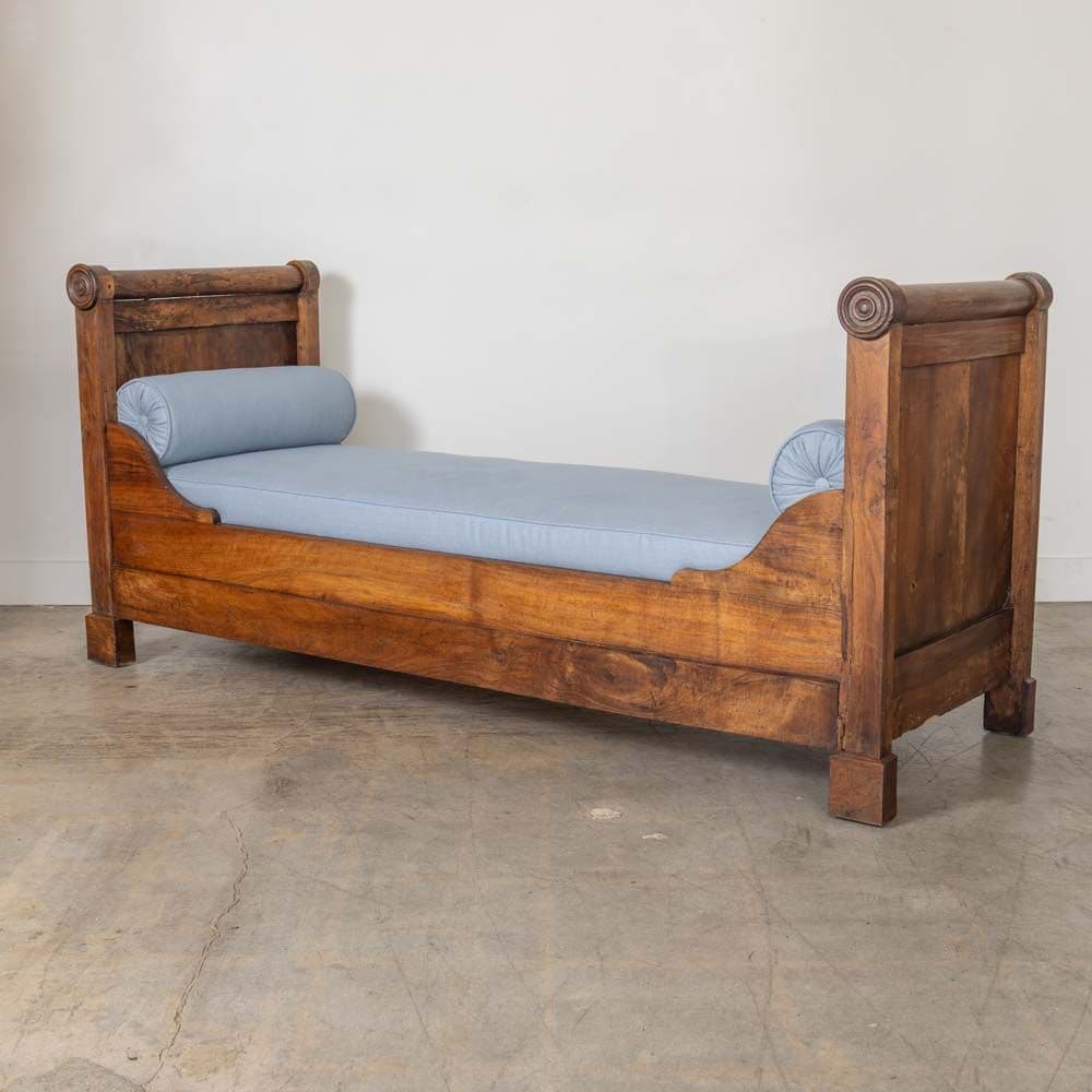 19th Century French Carved Wood Day Bed