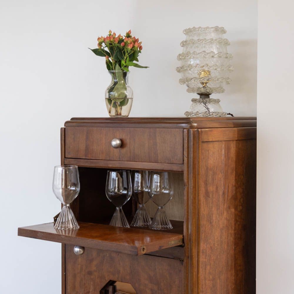 1930s French Art Deco Bar Cabinet