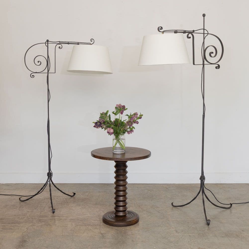 French Adjustable Iron Floor Lamp