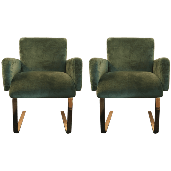Sold - Vintage Cantilever Armchairs, Circa 1970 - 9105 - Rubbish Interiors Inc.